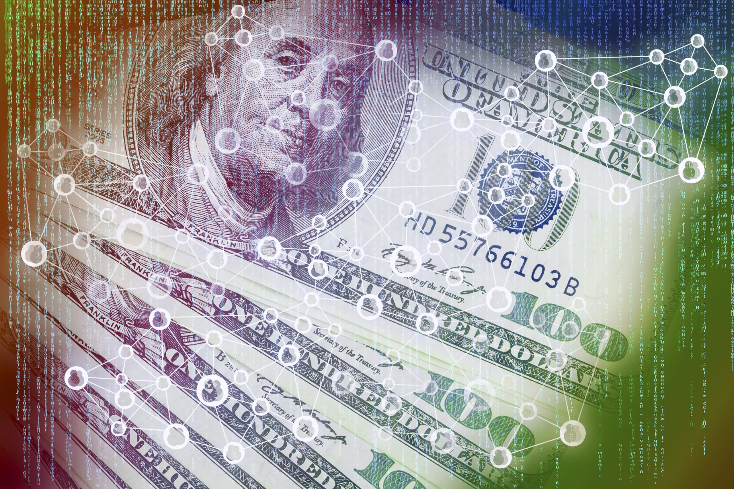 Cyptocurrency,Or,Digital,Money,Concept,Image.,Double,Exposure,Of,Us